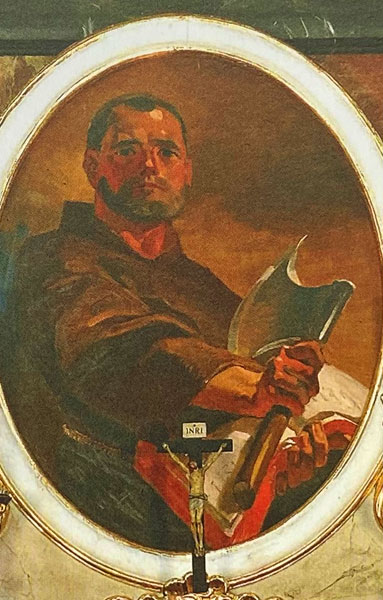 Portrait of the Blessed Engelbert Kolland in church of Zell am Ziller